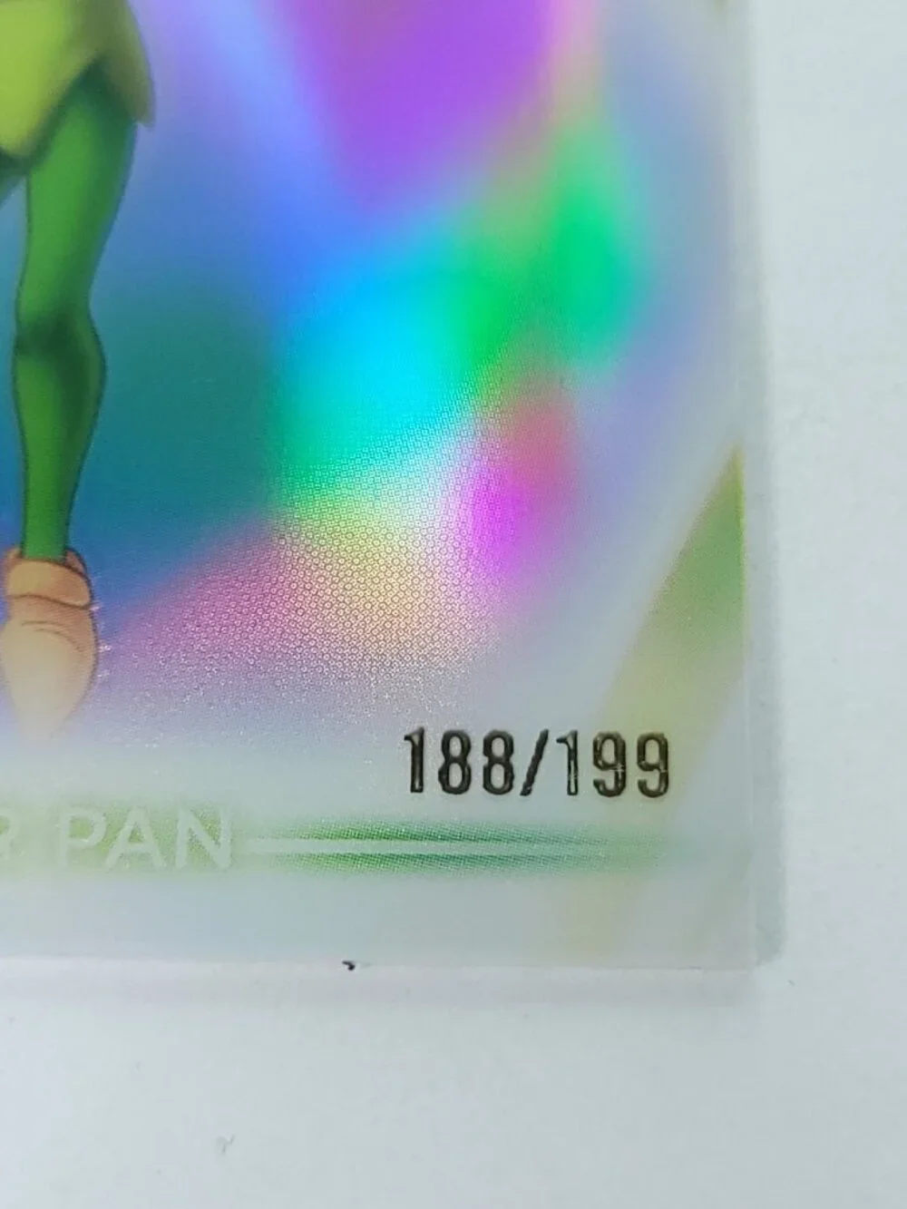 Peter Pan Topps 2026 Disney Neon Holo Chrome Refractor Limited 188/199 CNE